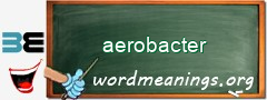 WordMeaning blackboard for aerobacter